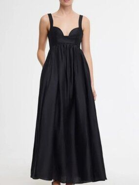 Acler Sandgate Sleeveless A-Line Linen Dress